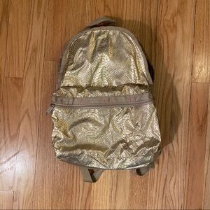 Gold Lesportsac Backpack